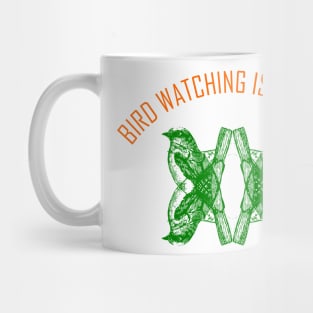 Bird watching or bird watchers in the United Kingdom, New Zealand, Norway, US, and Australia Mug